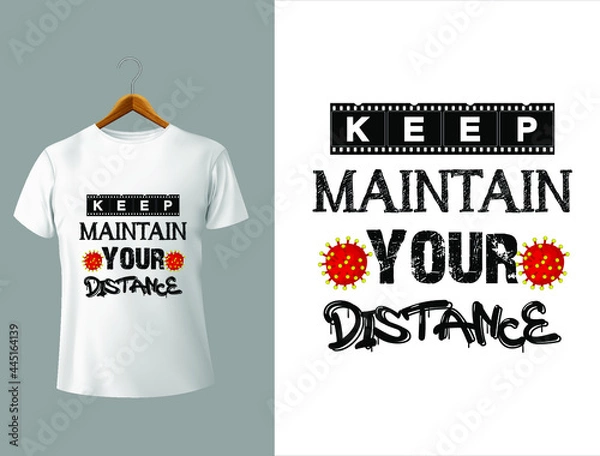 Fototapeta About Creative Corona T Shirts Design Graphic