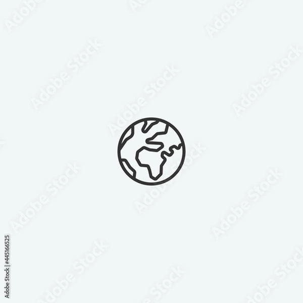 Obraz Planet vector icon illustration sign