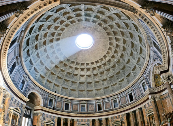 Obraz Starożytne arcydzieło architektoniczne Panteonu w Rzymie, Włochy