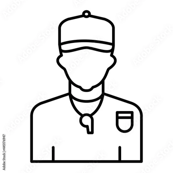 Fototapeta Vector Coach Outline Icon Design