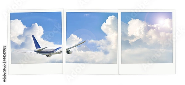Fototapeta Polaroid  avion