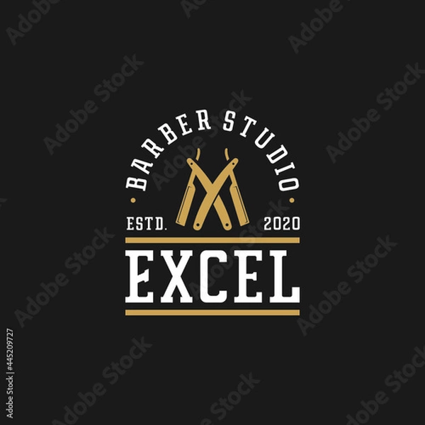 Fototapeta BARBER SHOP LOGO