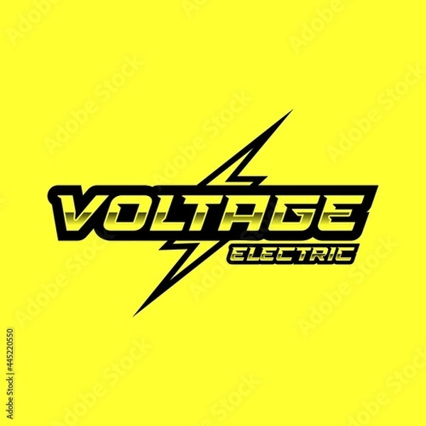 Obraz Voltage Electric logo design inspiration