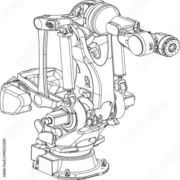 Fototapeta The most compact and fast robot ever