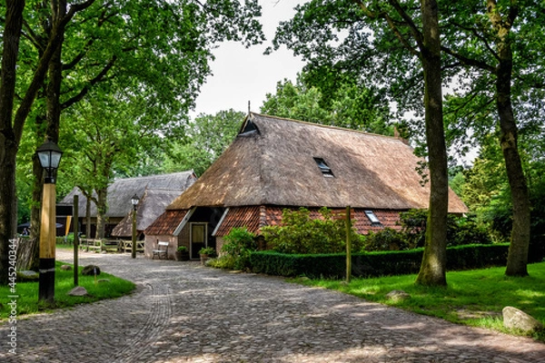 Fototapeta When you walk through Orvelte you see and feel the history. Orvelte is the primeval village of Drenthe. Netherlands, Holland, Europe
