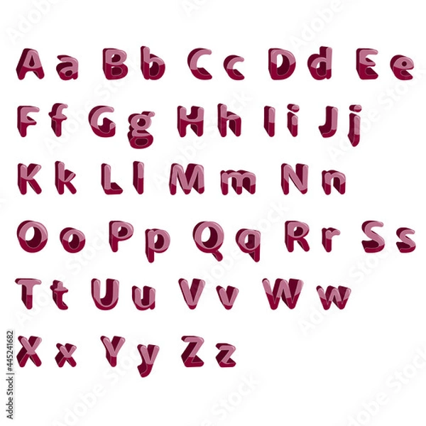 Obraz the alphabet is glossy