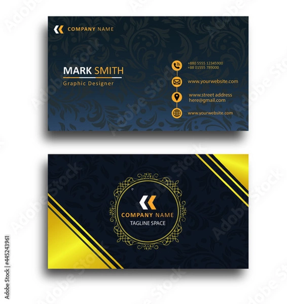 Obraz Floral Business Card Design