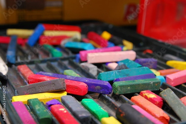 Fototapeta Bunter Kreidekasten