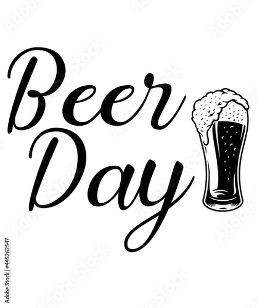 Fototapeta beer day SVG design