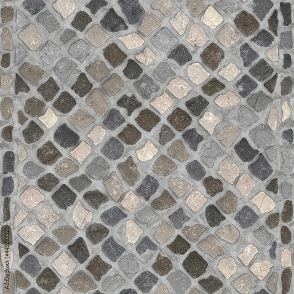 Obraz Cobblestone sidewalk pavement