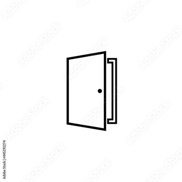 Fototapeta door flat icon vector illustration
