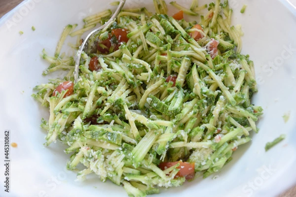 Obraz zucchini and tomatoes salad