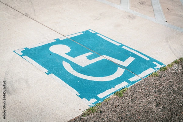 Obraz handicap parking sign
