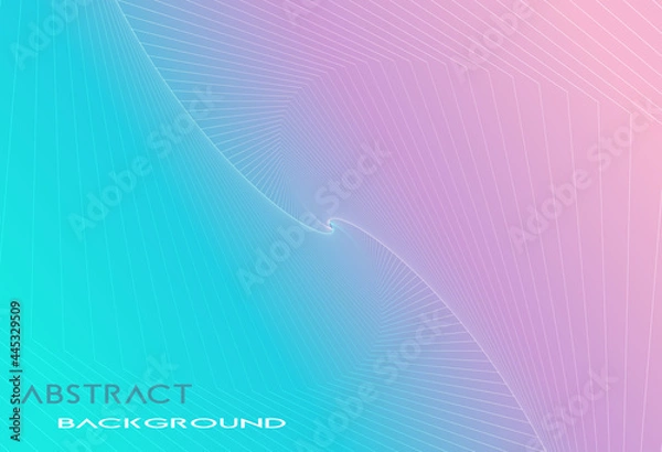 Fototapeta Line pattern. Geometric abstract background with complexe  elements.  Medical, technology or science design.