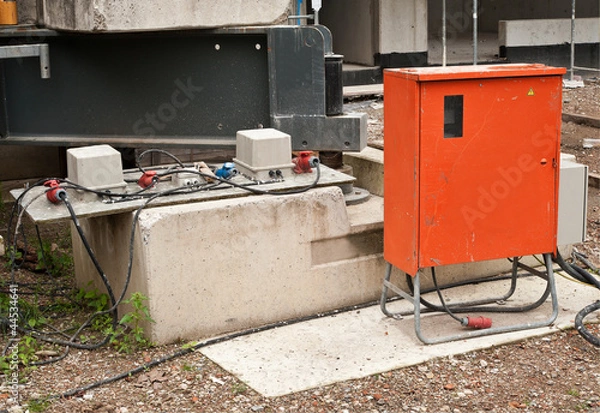 Obraz Stromversorgung auf einer Baustelle