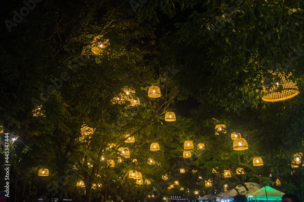 Obraz โคมไฟบนท้องฟ้า