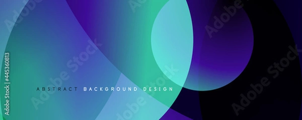 Fototapeta Trendy simple fluid color gradient abstract background. Mixing of colors and lines. Vector Illustration For Wallpaper, Banner, Background, Landing Page