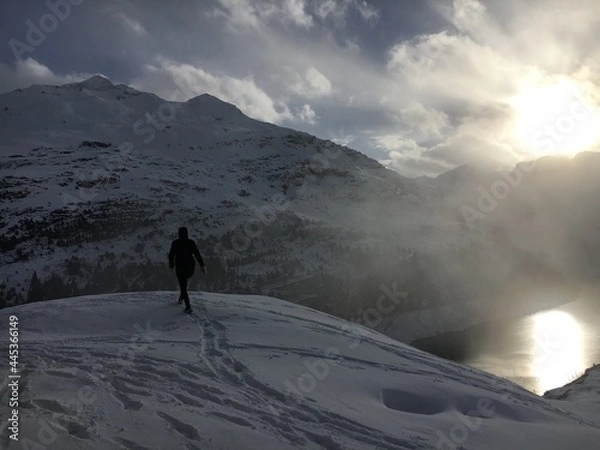 Obraz person in the snow