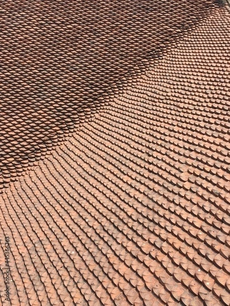 Obraz red roof tiles