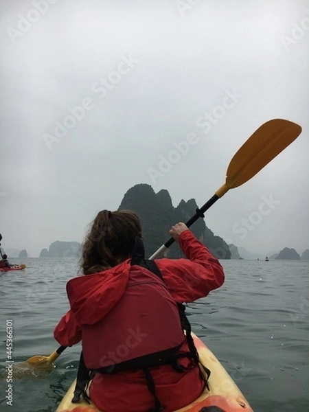 Obraz person kayaking