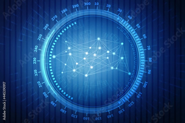Fototapeta Internet binary data code computing or transmission process,Internet data transmission, Binary Code Background, Digital Abstract technology background