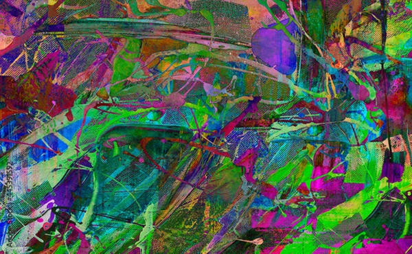 Obraz abstract background with watercolor