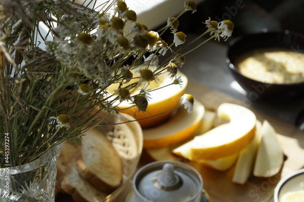 Obraz Melon and wildflowers