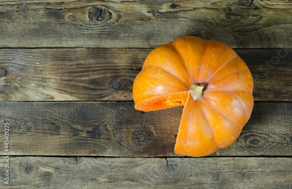 Obraz pumpkin on wooden background