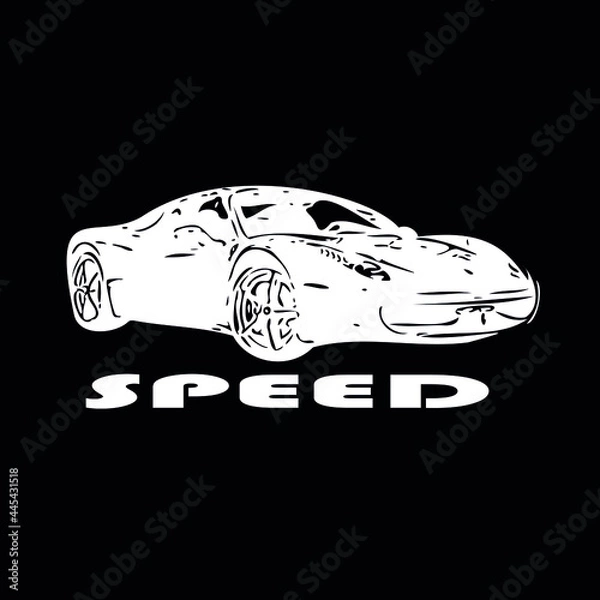 Obraz speed car logo