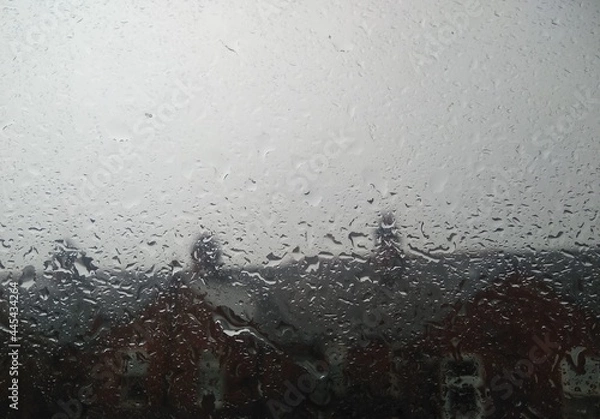 Obraz water drops on the window