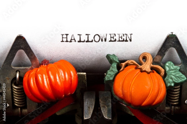Obraz typewriter with text halloween