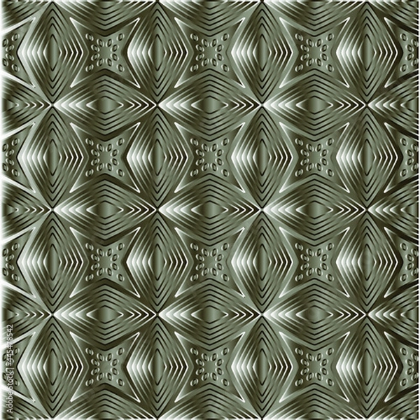 Fototapeta steel metallic gradient with a repeating pattern. Abstract metallic background.