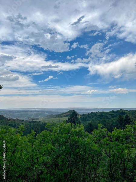 Obraz clouds over the mountains