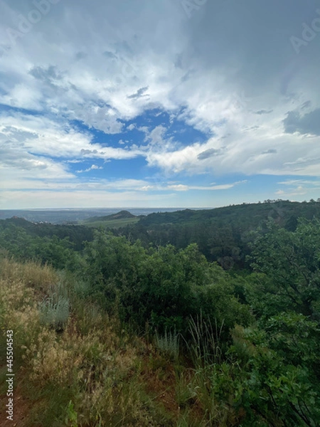 Fototapeta landscape with clouds