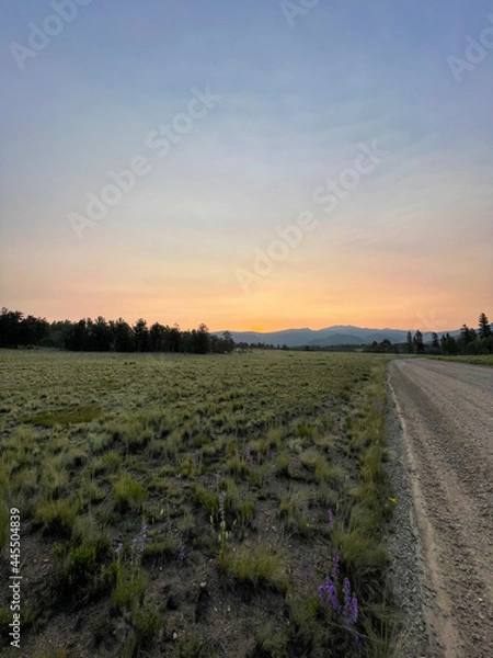 Obraz sunset over the river