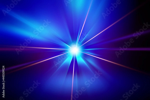 Obraz 輝く放射光と放射線のアブストラクトのグラフィックス