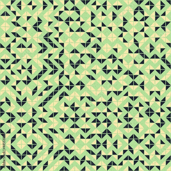 Fototapeta Abstract Geometric Pattern generative computational art illustration