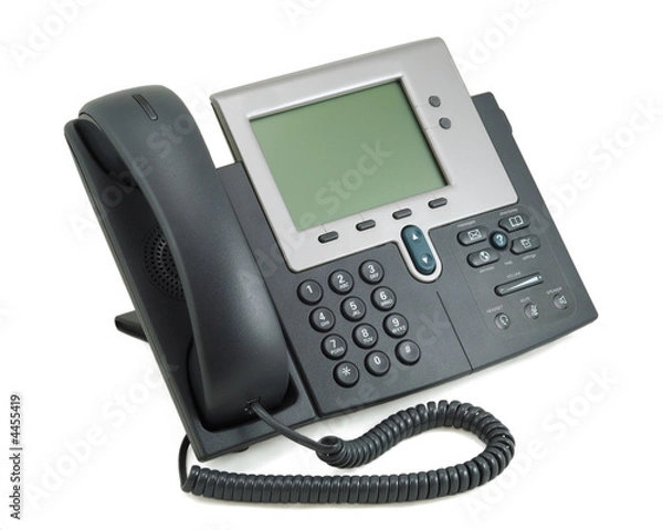 Obraz Modern Digital Phone. Isolated on white.