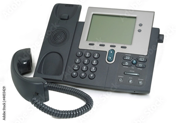 Obraz Modern Digital Phone. Isolated on white.