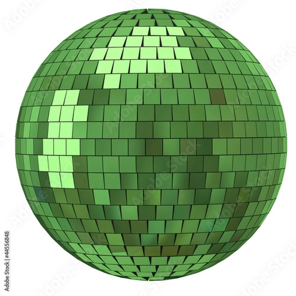 Obraz Green disco mirror ball