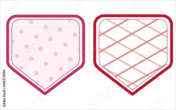 Obraz Vector set of colored labels for jam