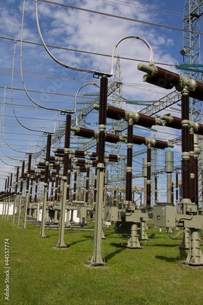 Obraz Stromversorgung - Umspannwerk