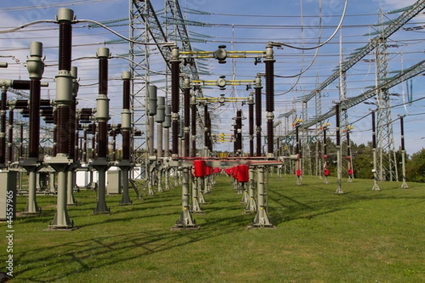 Obraz Stromversorgung - Umspannwerk
