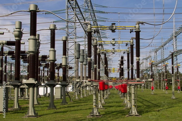 Obraz Stromversorgung - Umspannwerk