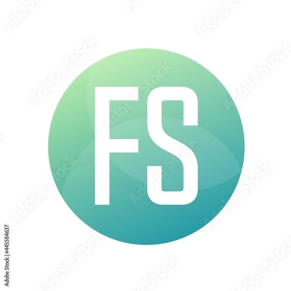 Fototapeta FS Letter Logo Design With Simple style