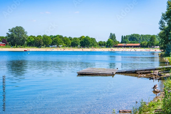 Obraz Strand im Freibad am Auesee in Wesel am Niederrhein