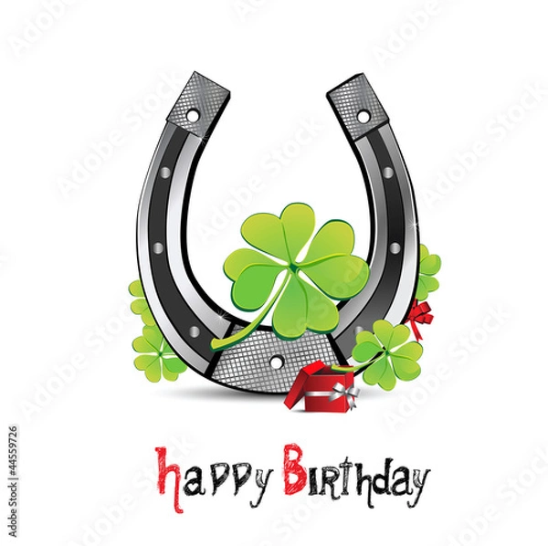 Obraz Happy Birthday! clover