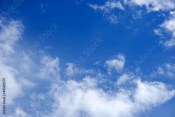 Obraz beautiful blue sky with white clouds