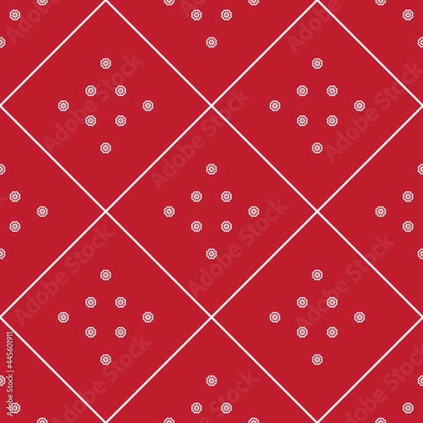 Obraz Abstract red square seamless patterns, Abstract vector wallpaper, Seamless pattern background.
