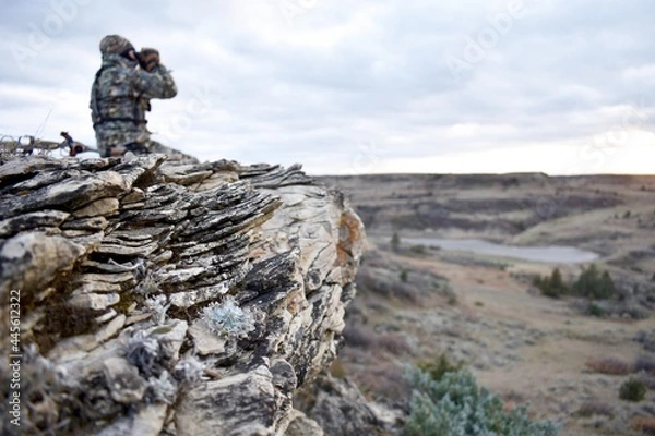 Obraz person on the rocks